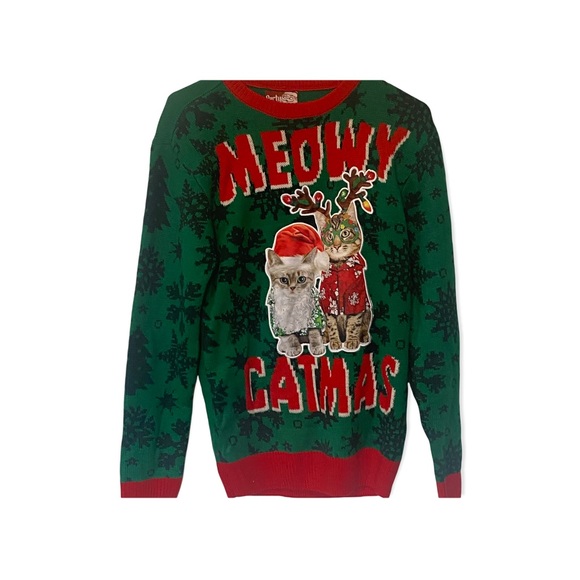party sweater Sweaters - Meowy Catmas! Ugly Sweater party! Christmas Sweater